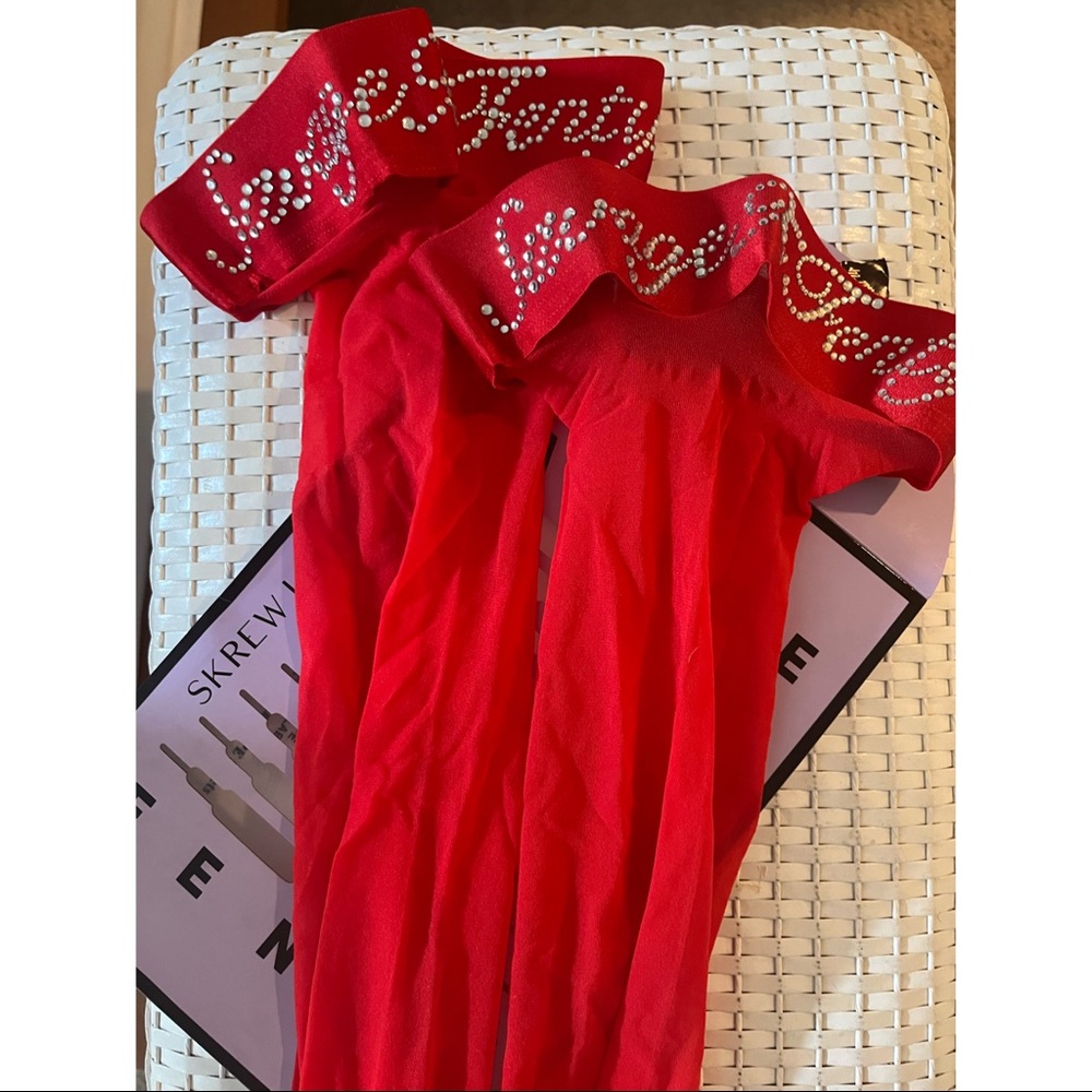 Savage X Fenty- Divorce Court Thigh High Stay Up Stockings - Picture 7 of 7